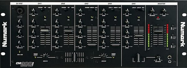 Numark CM200USB 5-Channel Rack DJ Mixer, Main
