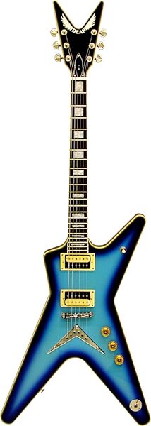 Dean ML79 Electric Guitar, Black to Blue Fade, DNU1--Blue Burst