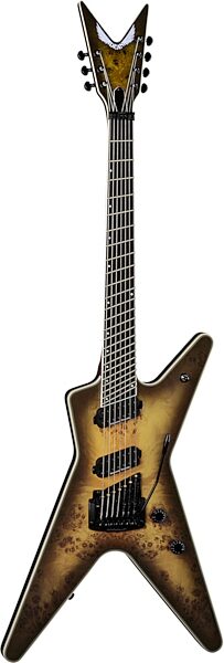 Dean ML Select 7 Multi-Scale Kahler Electric Guitar, 7-String (with Case), Action Position Back