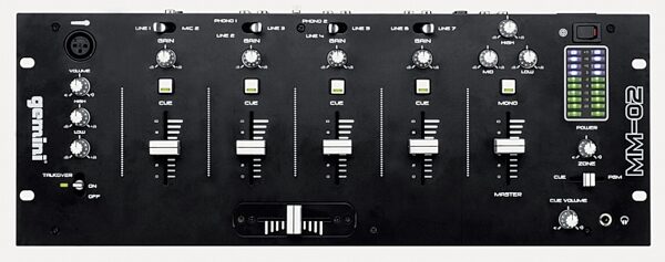 Gemini MM02 4-Channel 19 in. Rackmount DJ Mixer, Main