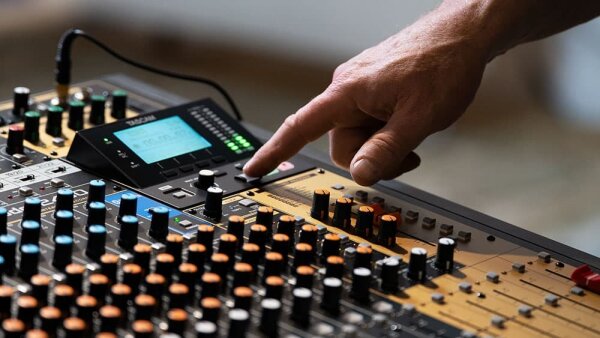 TASCAM Model 2400 24-Track Flagship Analog Mixer, USB Audio Interface, and Multitrack Recorder, Warehouse Resealed, In Use