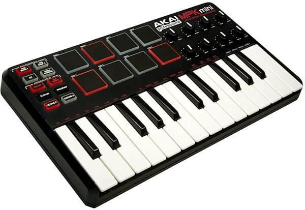 Akai MPK mini MIDI Controller Keyboard (25-Key), Angle