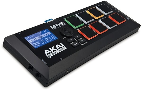 Akai MPX8 Mobile SD Card Sample Player, Angle