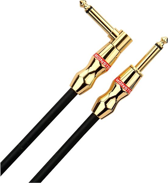 Monster Rock Guitar Cable with 1 Angled and 1 Straight Plug, Main