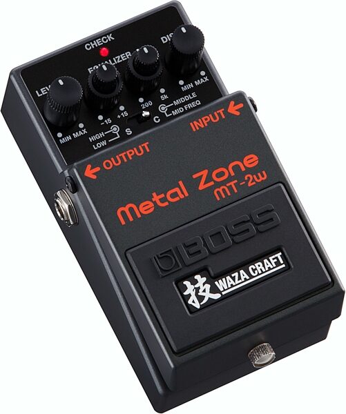Boss MT-2w Waza Craft Metal Zone Distortion Pedal, Action Position Back