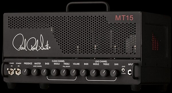 PRS Paul Reed Smith MT-15 Mark Tremonti Guitar Amplifier Head (15 Watts), Warehouse Resealed, Angle
