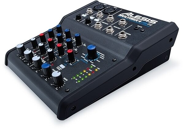 Alesis MultiMix 4 USB FX Mixer, 4-Channel Mixer with FX, Right