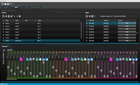 American DJ myDMX 2.0 Lighting Control System, Screenshot
