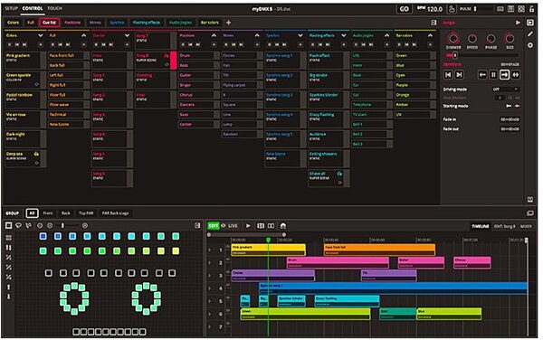 ADJ myDMX 5 Lighting Controller, New, Action Position Back