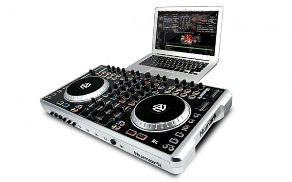Numark N4 Digital DJ Controller and Mixer, Angle