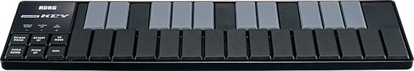 Korg nanoKEY 25-Key USB MIDI Controller, Black - Front