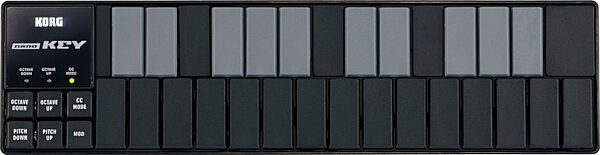 Korg nanoKEY 25-Key USB MIDI Controller, Black - Top