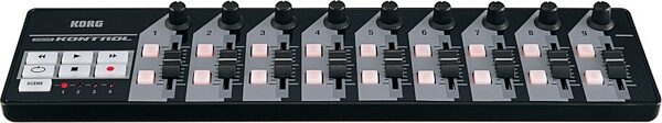 Korg nanoKONTROL USB MIDI Controller, Black - Front