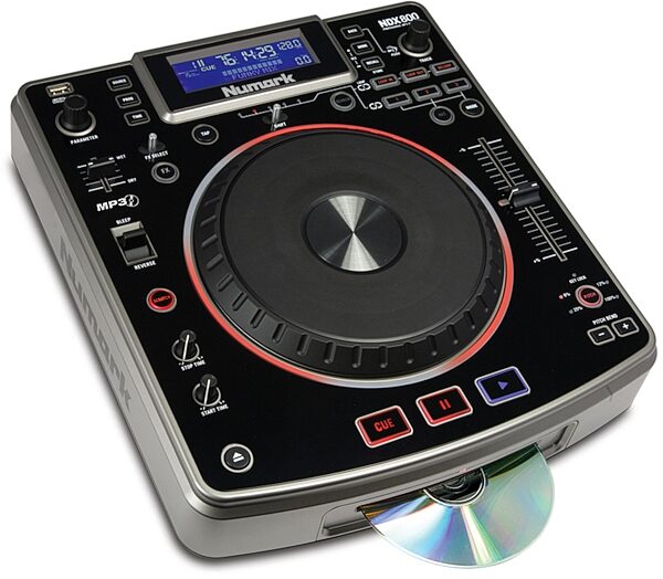 Numark NDX800 Tabletop Scratch CD Player, Angle