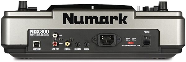 Numark NDX800 Tabletop Scratch CD Player, Back