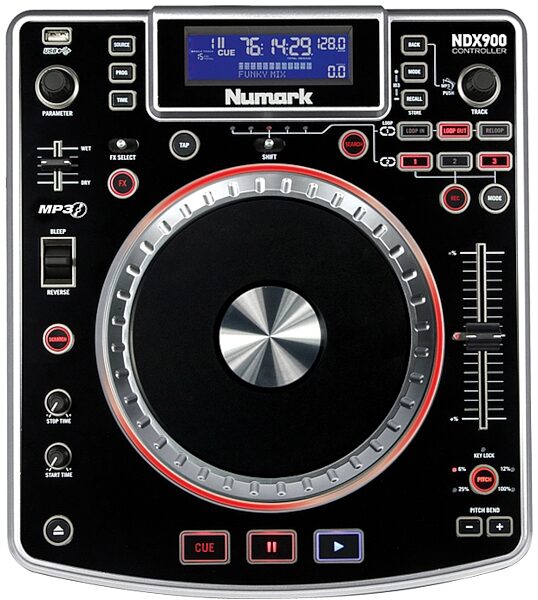 Numark NDX900 Multi-Format USB DJ CD Controller, Top