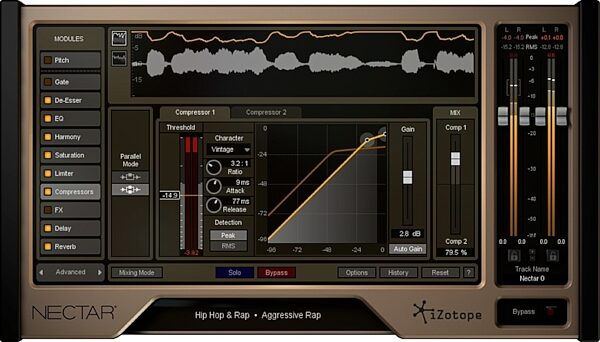 iZotope Nectar 2 Complete Vocal Suite Software, Compressor
