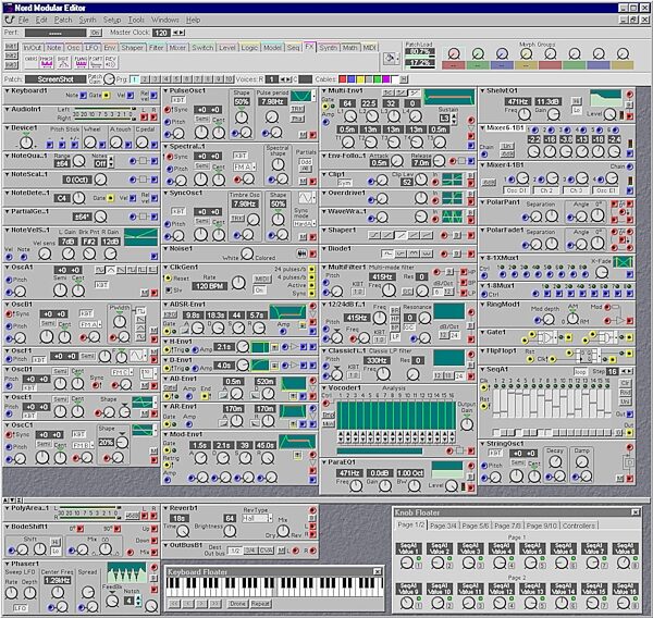 Clavia Nord Modular G2X 61-Key Modeling Synthesizer, Editor Screenshot 2