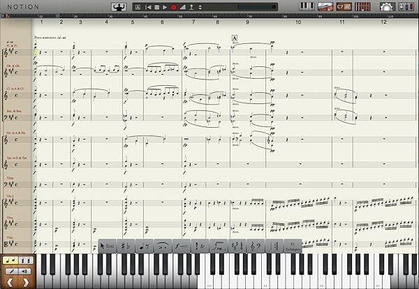 Notion Music Notion 4 Notation Software, Main