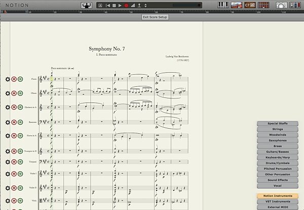 Notion Music Notion 4 Notation Software, Screenshot 2