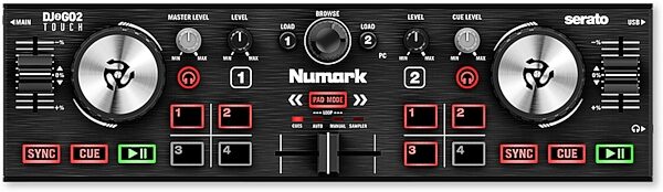 Numark DJ2GO2 Touch DJ Controller, New, Main