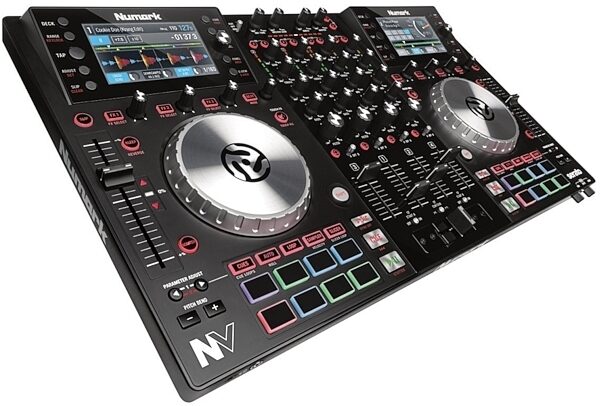 Numark NV Dual Display DJ Controller for Serato DJ, Angle