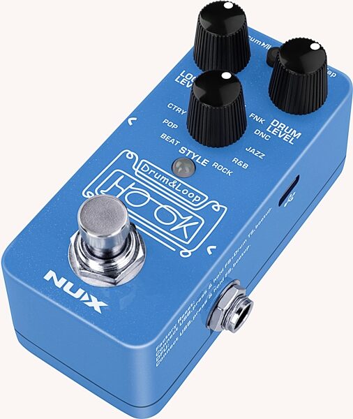 NUX NDL-3 Hook Drum and Loop Pedal, New, Action Position Back