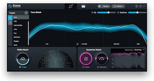 iZotope Ozone 10 Advanced Software, Action Position Back