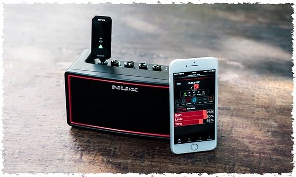 NUX Mighty Air Stereo Modeling Guitar Amplifier with Bluetooth + B-5RC Wireless Transmitter, New, In Use