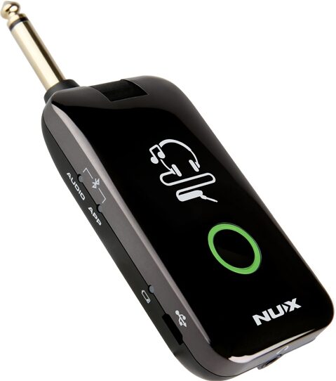 NUX Mighty Plug Wireless Bluetooth Headphone Guitar Amplifier, New, Angled Front