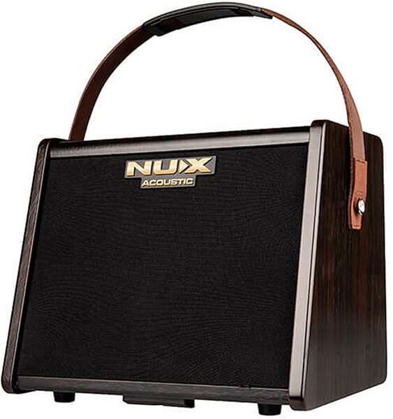 NUX AC-25 Stageman Acoustic Guitar Combo Amplifier, New, Action Position Back