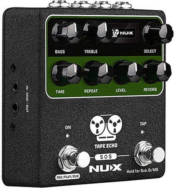 NUX Tape Echo Pedal, New, Action Position Back