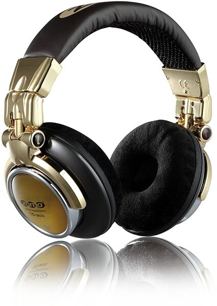 Zomo HD-1200 DJ Headphones, Brown and Gold