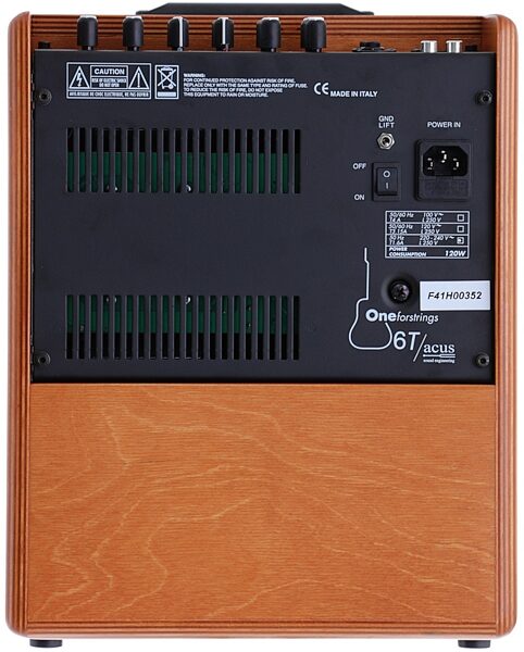 Acus One Forstrings 6T Acoustic Guitar Amplifier (130 Watts, 1x6"), Action Position Back
