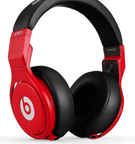 Beats Pro Over-Ear Headphones, Red - Angle