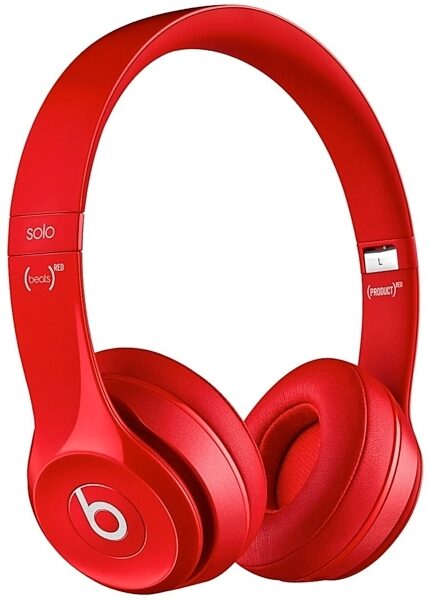 Beats Solo 2 On-Ear Headphones, Red