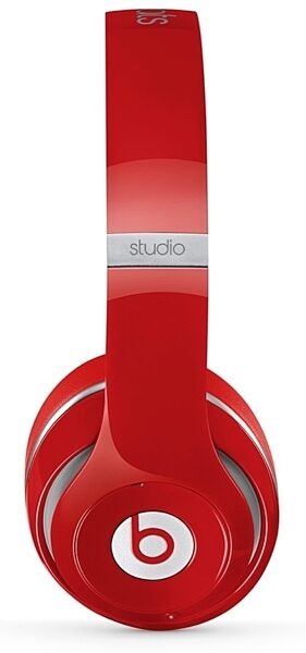 Beats Studio Wireless Over-Ear Headphones, Red - Side
