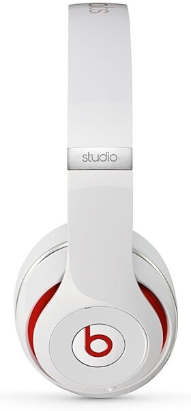 Beats Studio Wireless Over-Ear Headphones, White - Side