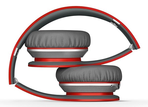Beats Wireless On-Ear Headphones, Red - Folded