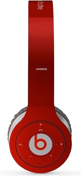 Beats Wireless On-Ear Headphones, Red - Side