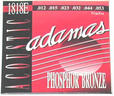 Adamas Phosphor Bronze Acoustic Guitar Strings, Light