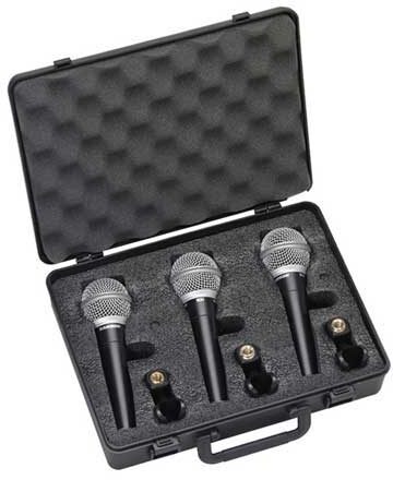 Samson R21 Vocal/Instrument Microphones (3-Pack), 3-Pack, with Case, 3-Pack