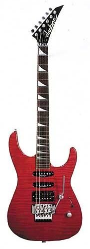 Jackson DK2 Dinky Electric Guitar, Transparent Red