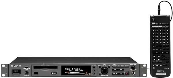 Sony MDSE12 Rackmount MiniDisc Recoder with RS232 Control, Main