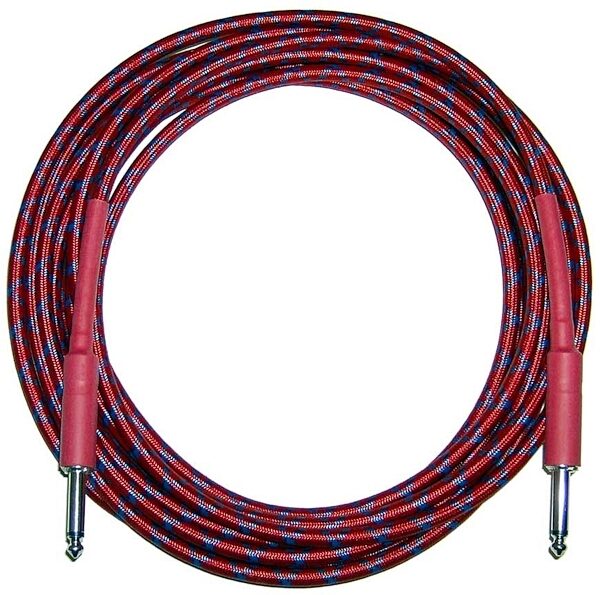 CBI Braided Instrument Cable (Red), 10 foot, Main