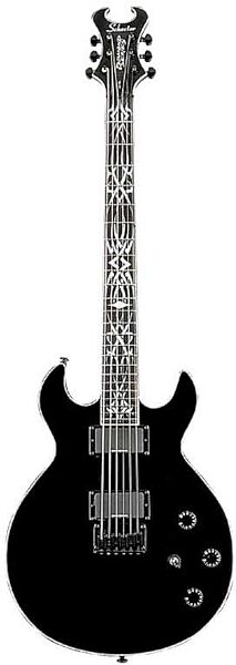 Schecter Devil Tribal Electric Guitar (Black), Black