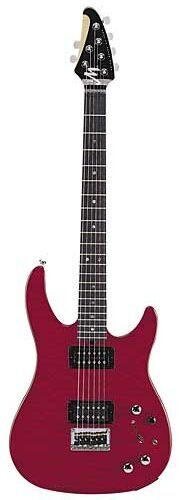 Brian Moore iGuitar8.13 Electric Guitar with Roland Interface, Transparent Red