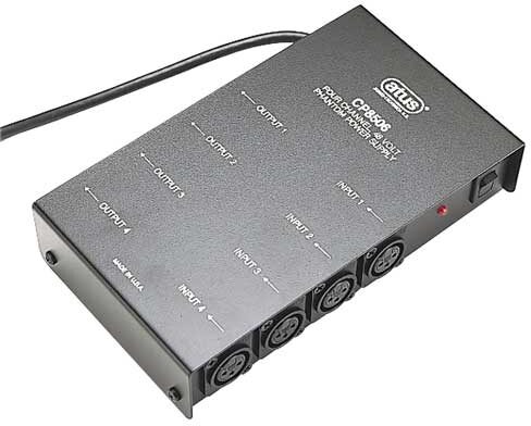 Audio-Technica CP8506 48VDC 4-Channel Phantom Power Supply, Main