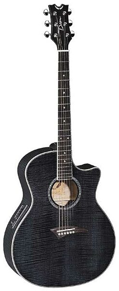 Dean Exotica FM Flame Maple Acoustic-Electric Guitar, Flame Black