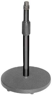On-Stage DS7200 Adjustable Desktop Microphone Stand, Black, Black